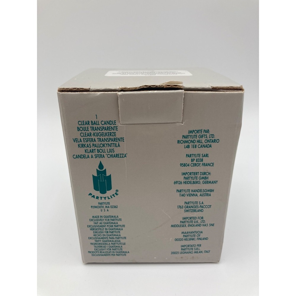 Partylite Raspberry Rapture Clear Ball Candle - Light Pink - Q38771 - Picture 3 of 10